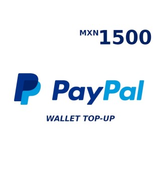 PayPal Wallet MXN 1500 Top Up Key GLOBAL